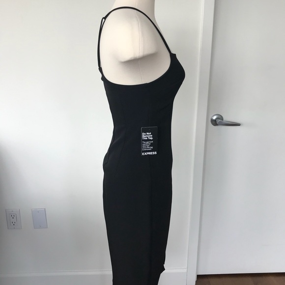 EXPRESS. Black Spaghetti Strap w/T-Back - Picture 3 of 4